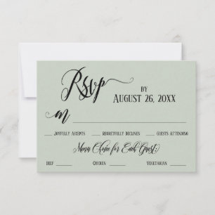 Elaborate Script with Flourishes Menu Choices