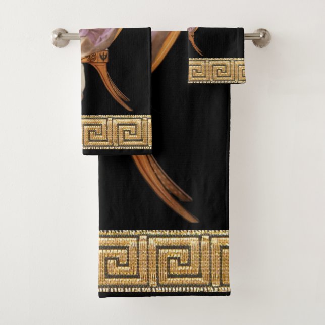 Elagabalus Roman Emperor Hollywood Regency Bath Towel Set (Insitu)