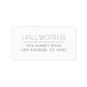 Elagent Modern White & Black Label