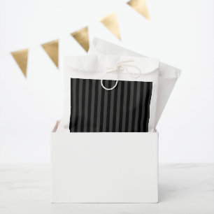 Elagnat Black & Smoky Black Vertical Stripes Favour Bag