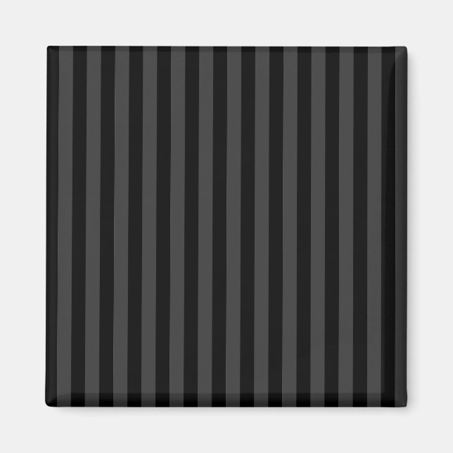 Elagnat Black & Smoky Black Vertical Stripes  Magnet (Front)