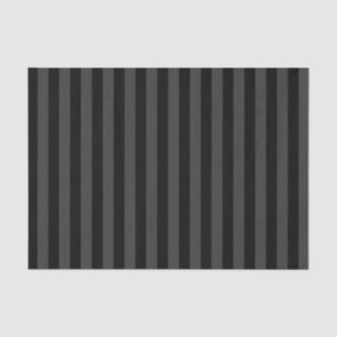 Elagnat Black & Smoky Black Vertical Stripes Tissue Paper