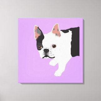 Elaine's Toby Boston Terrier Canvas Print