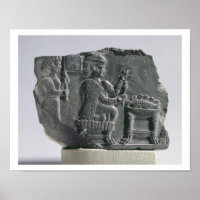 Elamite woman spinning, Neo-Elamite Period, c.700-