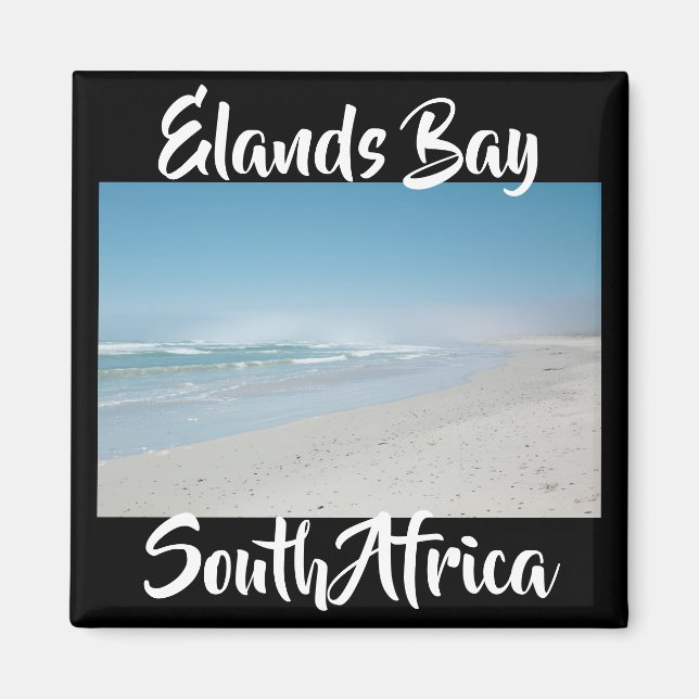Elands Bay Afrique du Sud Ocean Beach View Magnet (Devant)