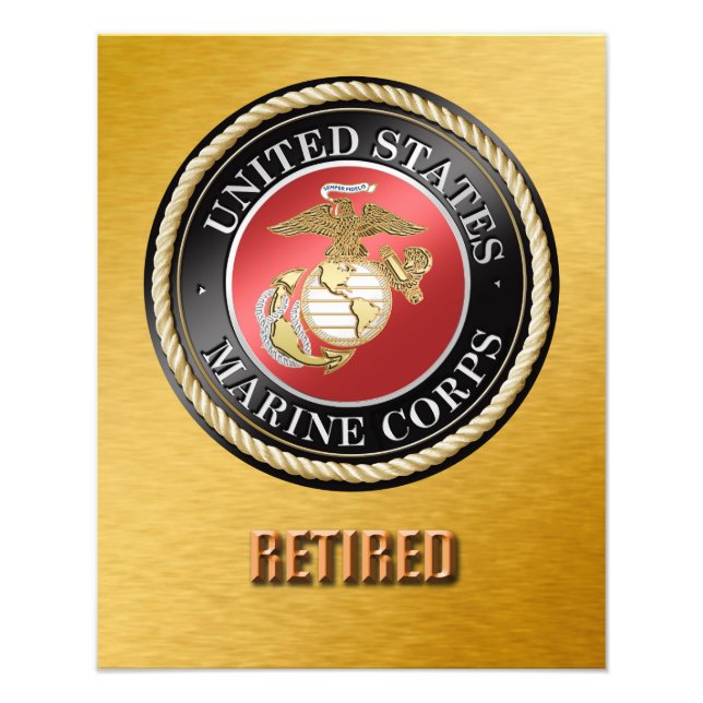 Élargissement de la photo à la retraite de l'USMC (Devant)