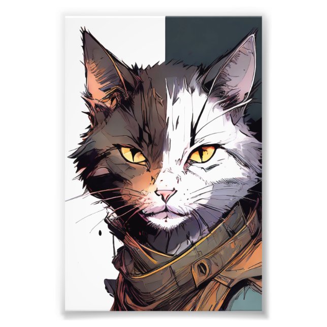 Élargissement de la photo de chat guerrier (Devant)
