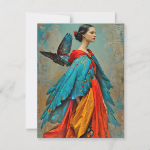 “Elaris”  -  Feathers of Becoming Postcard