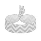 Motif ZigZag Chevron Large Blanc Gris Foncé