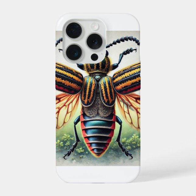Elateropsis beetle 170924IREF237 - Watercolor iPhone Case (Back)