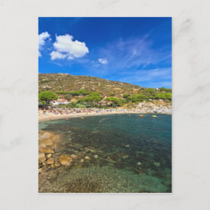 Elba island - beach in Seccheto Postcard