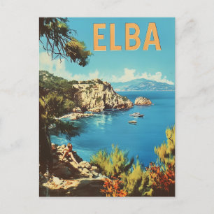 Elba Vintage  Postcard