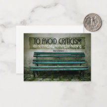 Elbert Hubbard Inspirational Quote "Criticism"