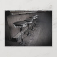 Elbow Inn Bar Stools Post Card