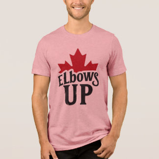 Elbows Up – Bold Canadian Spirit Tri-Blend Shirt