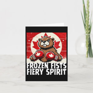 Elbows Up Canada Canadian Counter Tariffs Beaver B Card