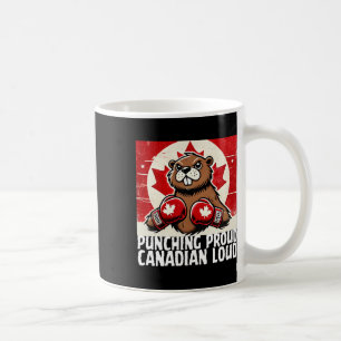 Elbows Up Canada Canadian Counter Tariffs Beaver B Coffee Mug