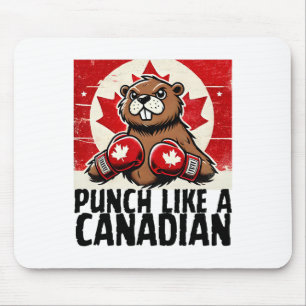 Elbows Up Canada Canadian Counter Tariffs Beaver B Mouse Pad