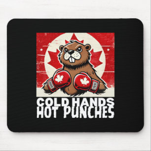 Elbows Up Canada Canadian Counter Tariffs Beaver B Mouse Pad