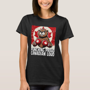 Elbows Up Canada Canadian Counter Tariffs Beaver B T-Shirt