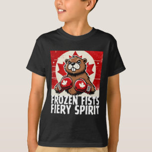 Elbows Up Canada Canadian Counter Tariffs Beaver B T-Shirt