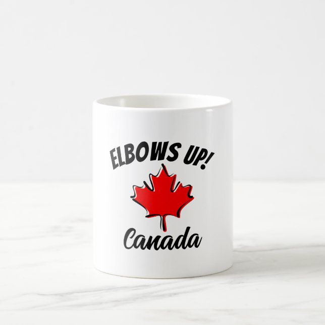 Elbows Up! Canada Coffee Mug (Center)