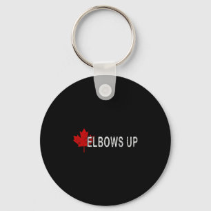 Elbows Up Canada,never 51 Canada Flag Funny Men Wo Keychain