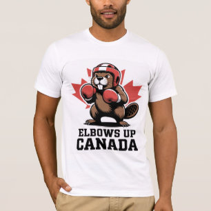 Elbows Up Canada Quirky Canadian Pride Gift T-Shirt