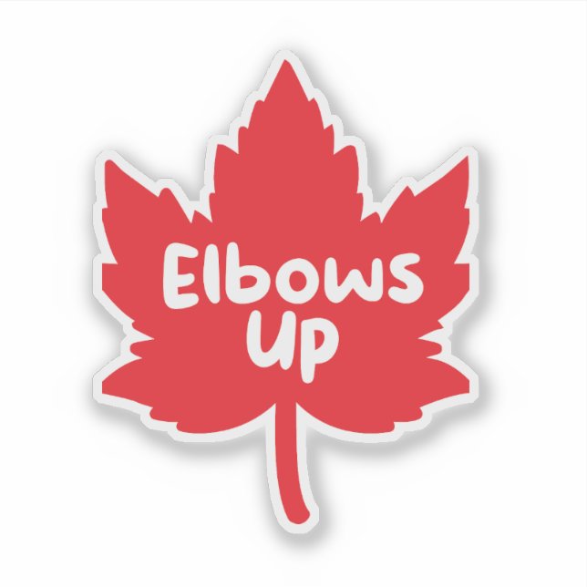 Elbows Up Canada Sticker (Front)