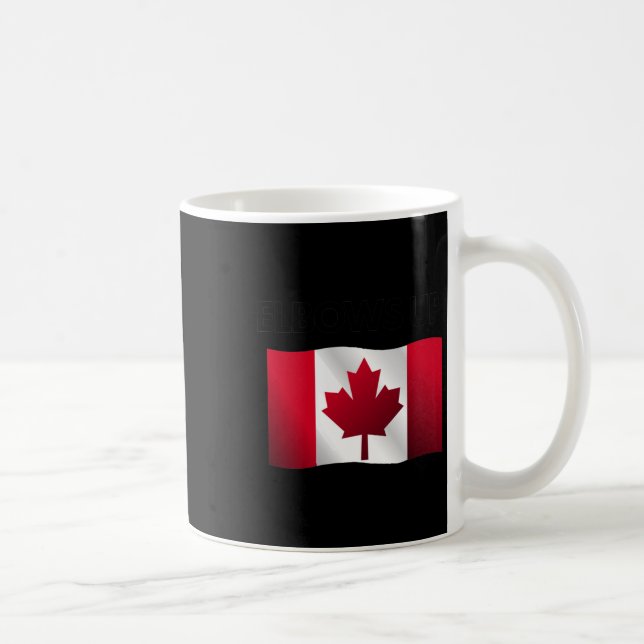 Elbows Up Canada Sticker10  Coffee Mug (Right)