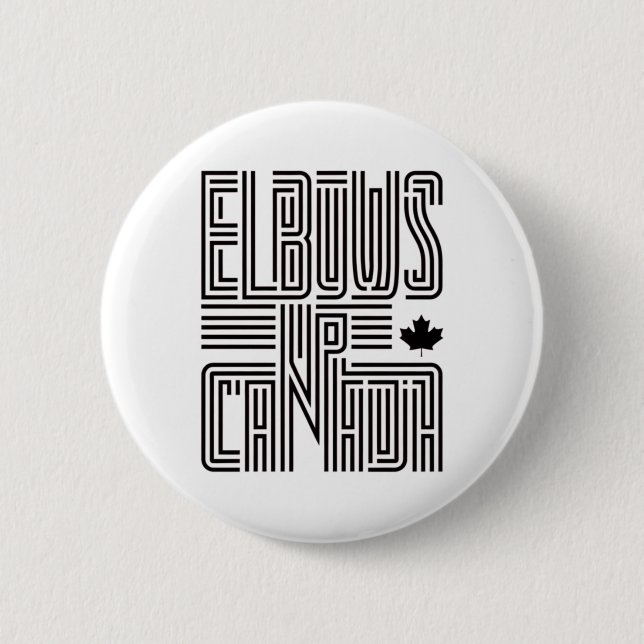 Elbows Up Canada Sticker5  2 Inch Round Button (Front)