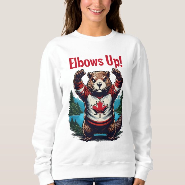 Elbows Up Canada Sweatshirt (Front)