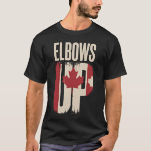 Elbows Up Canada True North Strong and Free Proud  T-Shirt