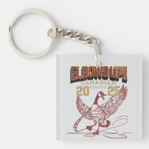 Elbows UP! Canadian League Canada Geese Keychain