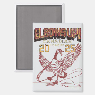 Elbows UP! Canadian League Canada Geese Magnet