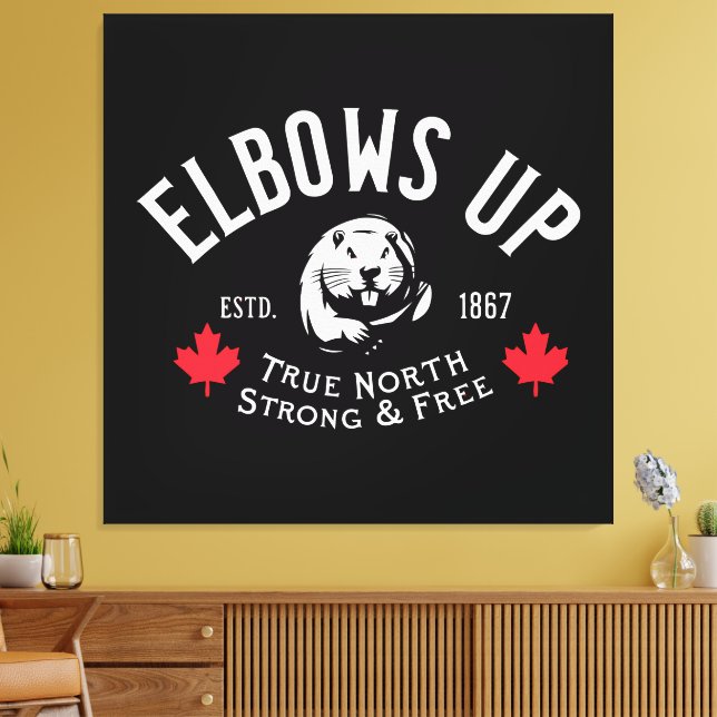 Elbows Up! Canvas Print (Insitu(LivingRoom))