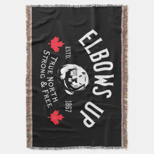 Elbows Up! Throw Blanket