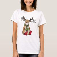 Elch avec T-shirt étoilé