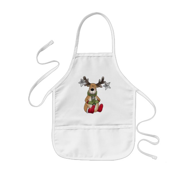 Elch mit Stern  Kids Apron (Front)