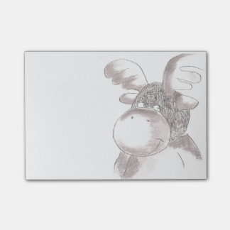 Elch pencil drawing Post-it adhesive Post-it Notes