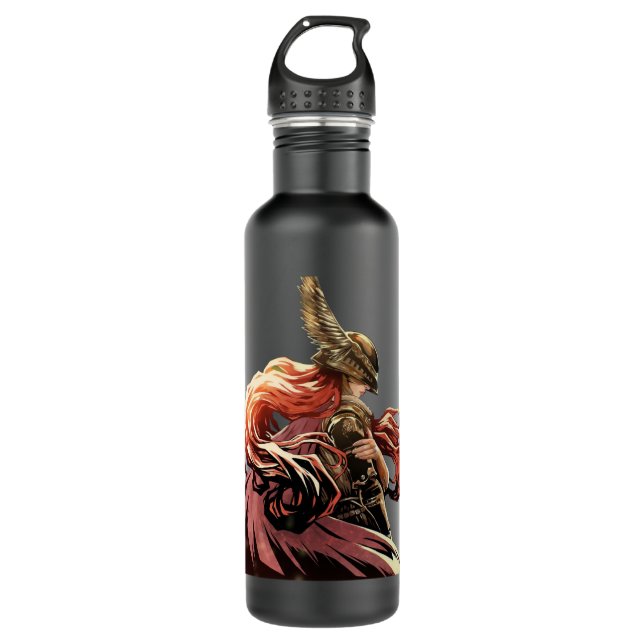 Elden ring, Elden Ring malenia art Essential  710 Ml Water Bottle (Front)