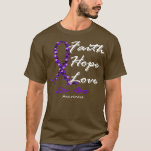 Elder Abuse Awareness Faith Hope Love In This Fami T-Shirt