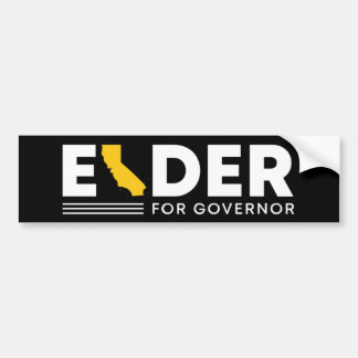 Elder for Governor Bumper Sticker