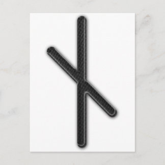 Elder Futhark Rune Nyd Postcard