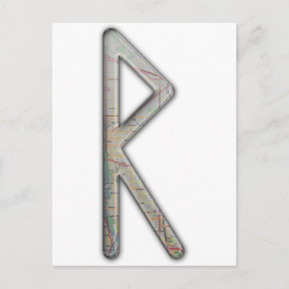Elder Futhark Rune Rad Postcard