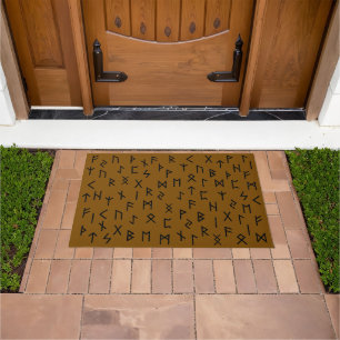 Elder futhark runes doormat