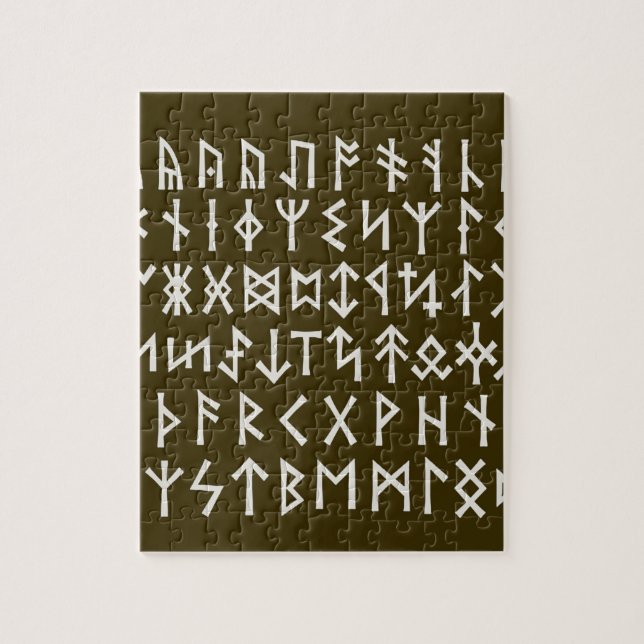 Elder Futhark Runes Jigsaw Puzzle (Vertical)