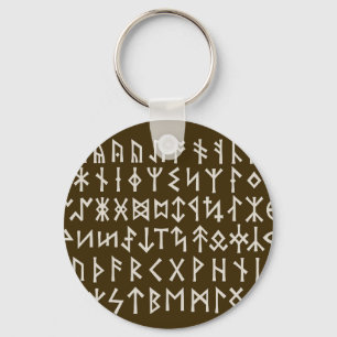 Elder Futhark Runes Keychain