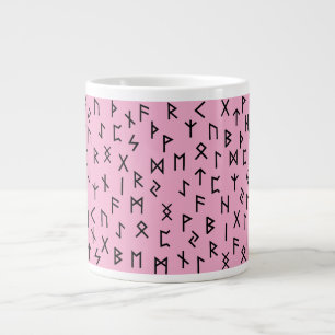 Elder futhark runes large coffee mug