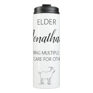 Elder gift custom name thermal tumbler